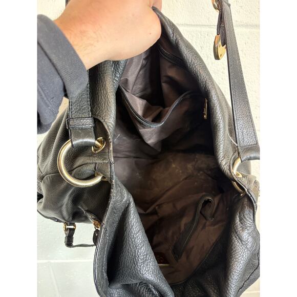 VINTAGE Cole Haan Collection F06 Shoulder Bag Black Leather Crossbody Adjustable - Picture 8 of 10